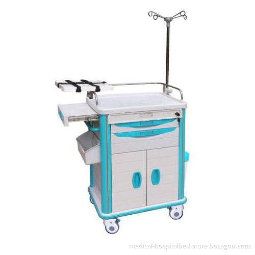 Adjustable Ambulance Cart , Medical Emergency Trolley For Icu